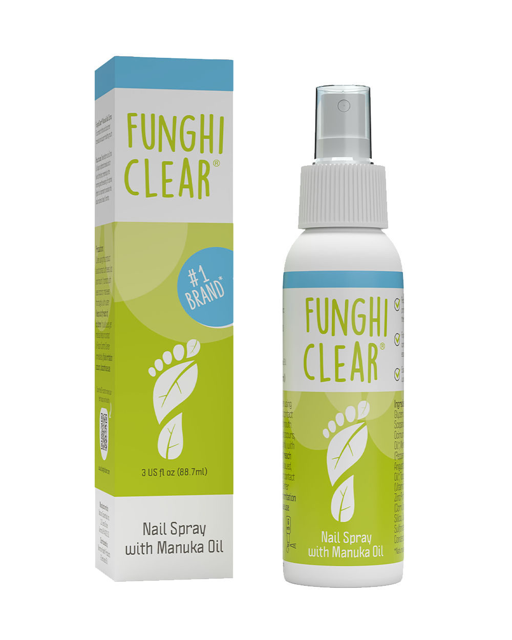 FunghiClear® - Nail Spray with Manuka Oil - 3 fl / 88.7ml