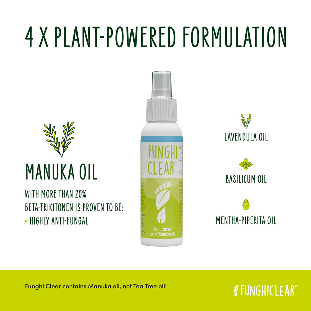 FunghiClear® - Nail Spray with Manuka Oil - 1.7 fl / 50ml